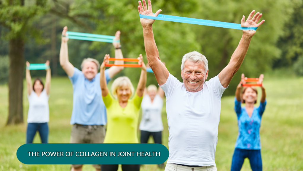 Person exercising illustrating collagen's role in joint health