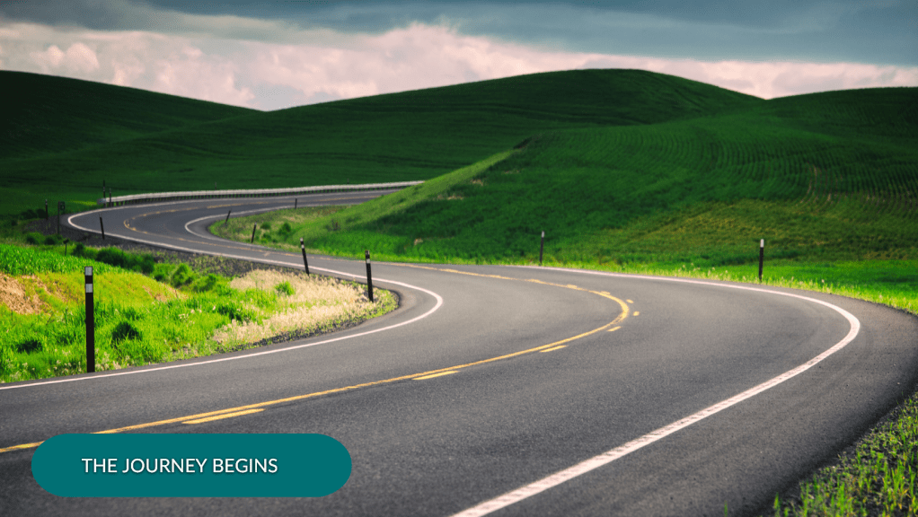 A symbolic representation of the beginning of a personal journey of transformation.